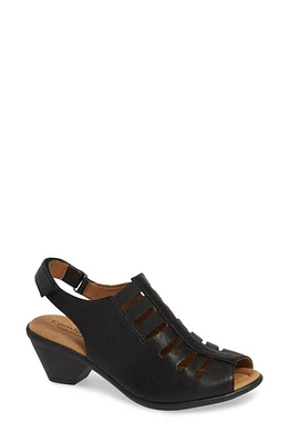 Comfortiva Faye Sandal Black Leather at Nordstrom,