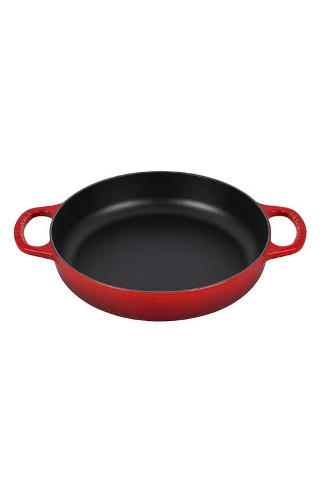 Le Creuset Signature Enamel Cast Iron Everyday Pan in Cerise at Nordstrom, Size 11 In