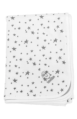 WOOLINO 4 Season Organic Cotton & Merino Wool Toddler Blanket in Gray Stars at Nordstrom