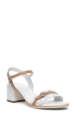 NeroGiardini City Logo Ankle Strap Sandal at Nordstrom,