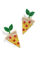 BaubleBar Pavé Pizza Drop Earrings in Gold/Multi at Nordstrom