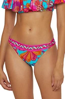 Trina Turk Meilani Hipster Bikini Bottoms in Blue Multi at Nordstrom, Size 4