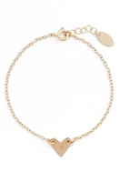 Nashelle Initial Heart Bracelet in Gold-W at Nordstrom