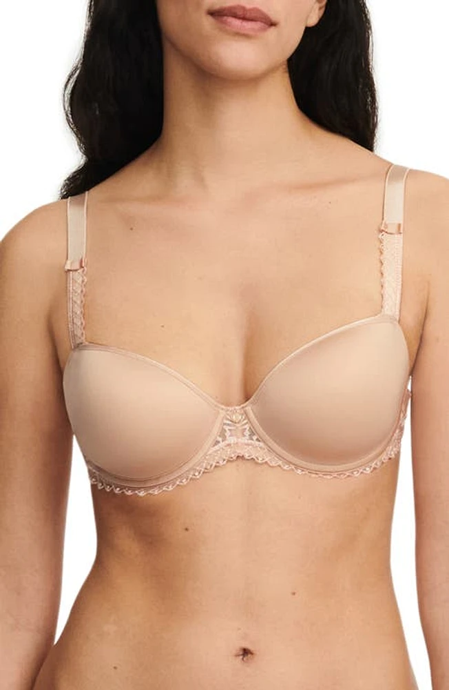 Chantelle Lingerie Every Curve Demi Underwire Bra Beige Blush-1N at Nordstrom,