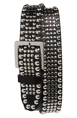 Noon Goons Big Shot Studded Leather Belt Black at Nordstrom, Eu