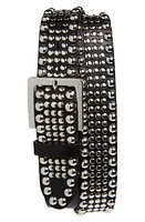 Noon Goons Big Shot Studded Leather Belt Black at Nordstrom, Eu