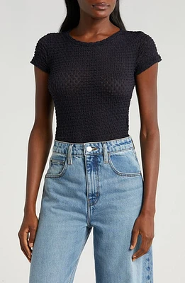 FRAME Textured Mesh T-Shirt at Nordstrom,