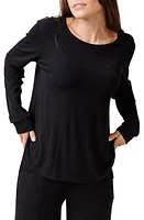 Cozy Earth Rib Long Sleeve Knit Pajama Top at Nordstrom,