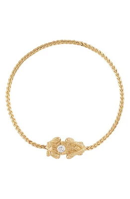 EDEN PRESLEY Wise Monkeys See No Evil Diamond Bracelet in White Diamond at Nordstrom, Size 6.5