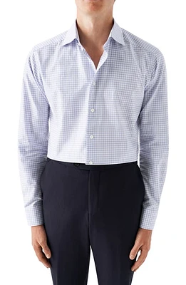 Eton Slim Fit Check Dress Shirt Lt/Pastel Purple at Nordstrom,