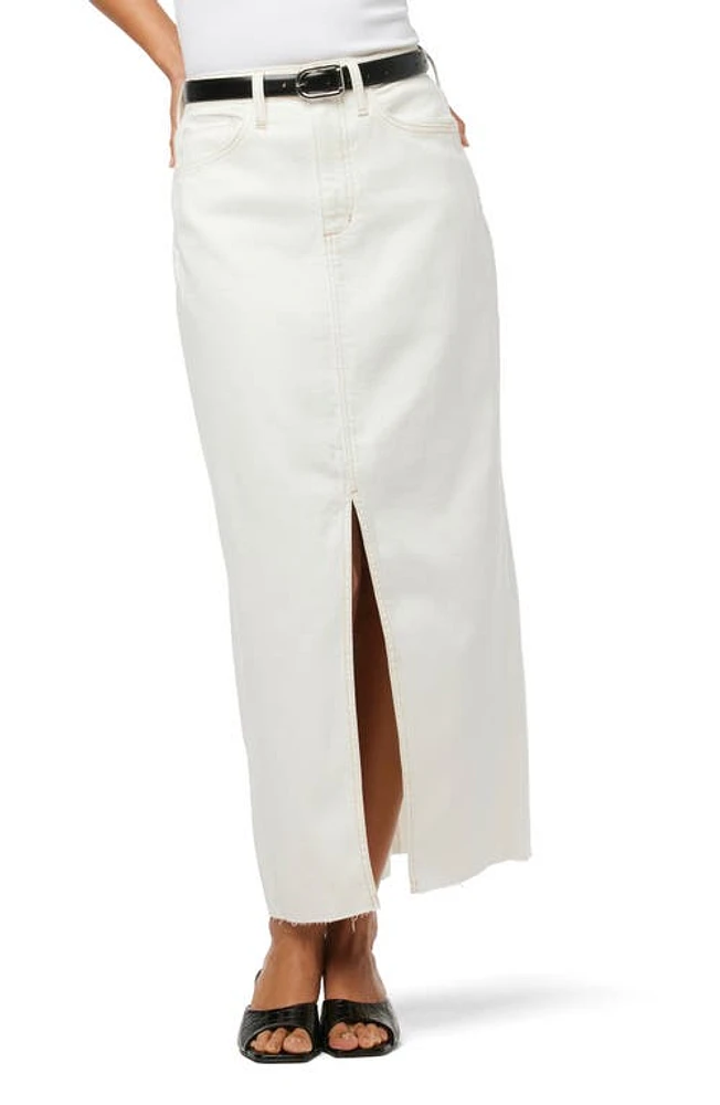 Joe's The Eva Denim Maxi Skirt Milk at Nordstrom,