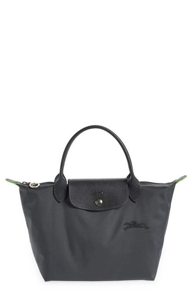 Longchamp Le Pliage Green Recycled Canvas Top Handle Bag in Graphite at Nordstrom