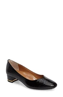 J. Reneé Bambalina Block Heel Pump Black Faux Leather at Nordstrom,