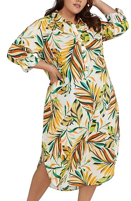 Artesands Monteverdi Cover-Up Shirtdress in Multi at Nordstrom, Size 8-10 Us