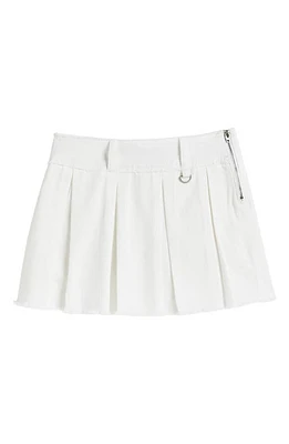 Tractr Kids' Chain Accent Pleated Skort White at Nordstrom,