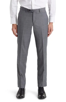 Ted Baker London Jerome Soft Constructed Wool Tapered Dress Pants Light Grey at Nordstrom,