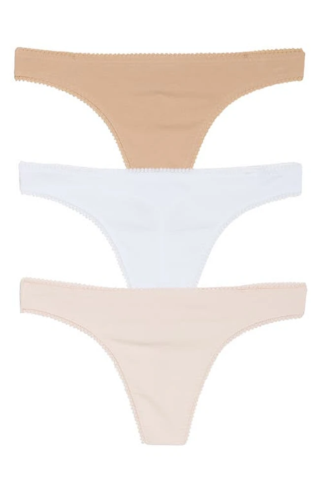 On Gossamer Cabana Cotton 3-Pack Thongs at Nordstrom,