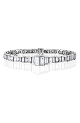 Mindi Mond Icon Diamond Lovers Line Bracelet in Platinum at Nordstrom, Size 6.75