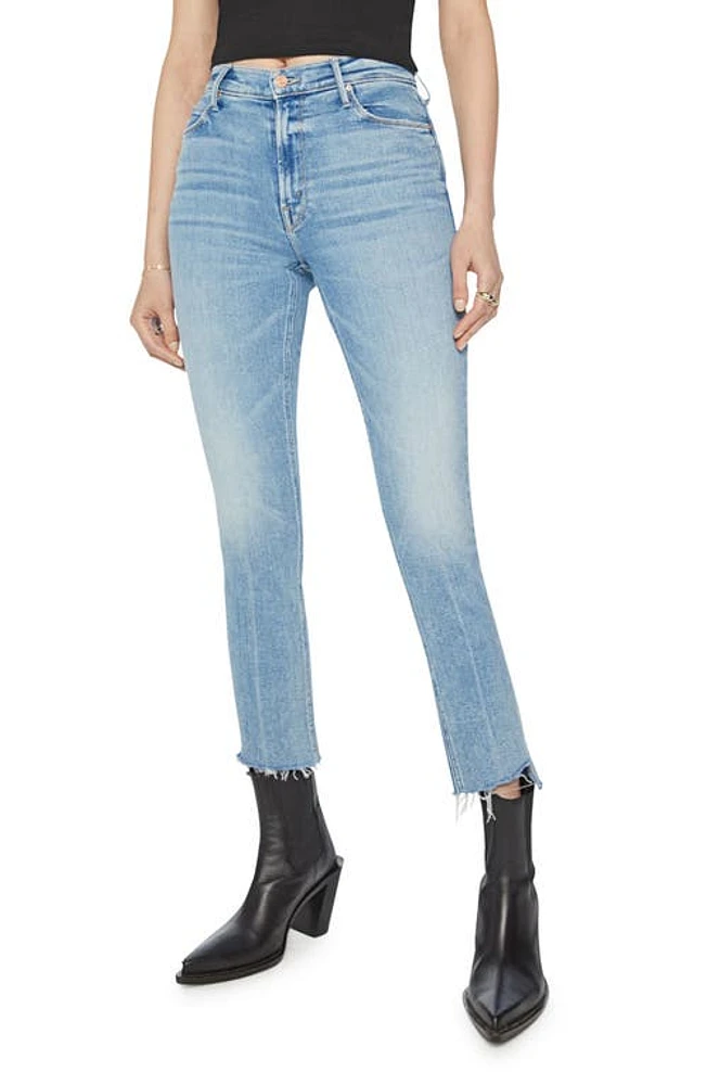 MOTHER The Dazzler Step Hem Ankle Skinny Jeans Ropin And Ridin at Nordstrom,