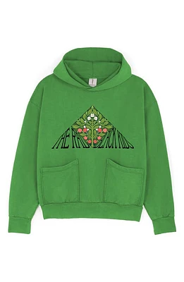 THE Rad BLACK KIDS Art Nouveau Graphic Hoodie Green at Nordstrom,