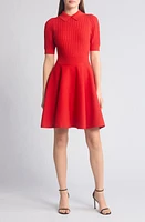 Ted Baker London Mia Knit Skater Dress Red at Nordstrom,