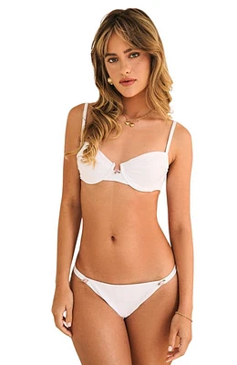 Dippin Daisys Harbor Cheeky Bikini Bottom White at Nordstrom,