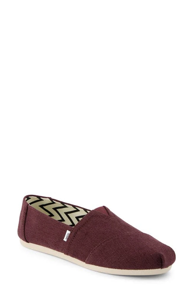 TOMS Alpargata Classic Slip-On Dark Red at Nordstrom,