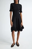 Ulla Johnson Vittoria A-Line Sweater Dress Onyx at Nordstrom,