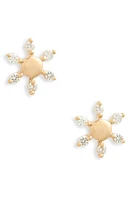 Dana Rebecca Designs Mini Snowflake Diamond Stud Earrings in Yellow Gold at Nordstrom