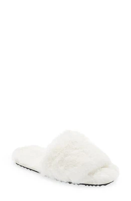 Apparis Diana Faux Fur Slide Slipper Ivory at Nordstrom, M