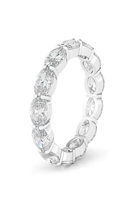 HauteCarat Oval Lab Created Diamond Eternity Ring in 2.73 Ctw Gold at Nordstrom