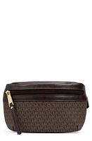 MICHAEL Michael Kors Logo Monogram Belt Bag in Brown/Gold at Nordstrom