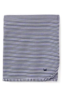 Petite Plume Pima Cotton Baby Blanket in Navy at Nordstrom