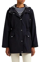 Lauren Ralph Hooded Drawstring Waist Jacket at Nordstrom,