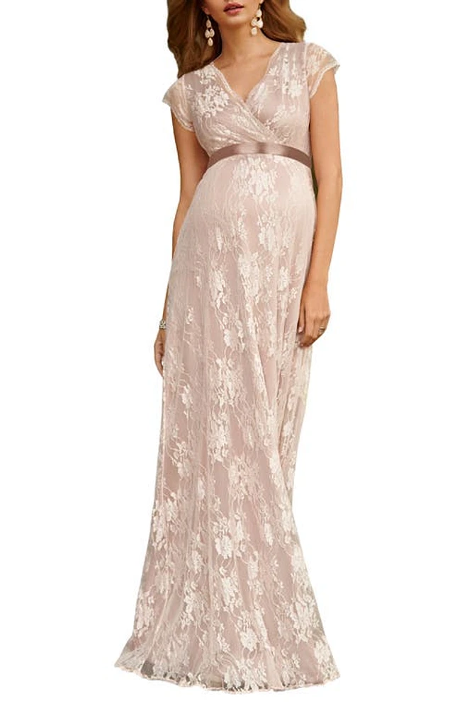 Tiffany Rose Eden Lace Maternity Gown Blush at Nordstrom,