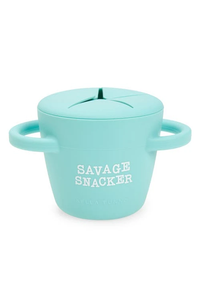 Bella Tunno Savage Snacker Happy Snacker Cup & Lid in Blue at Nordstrom