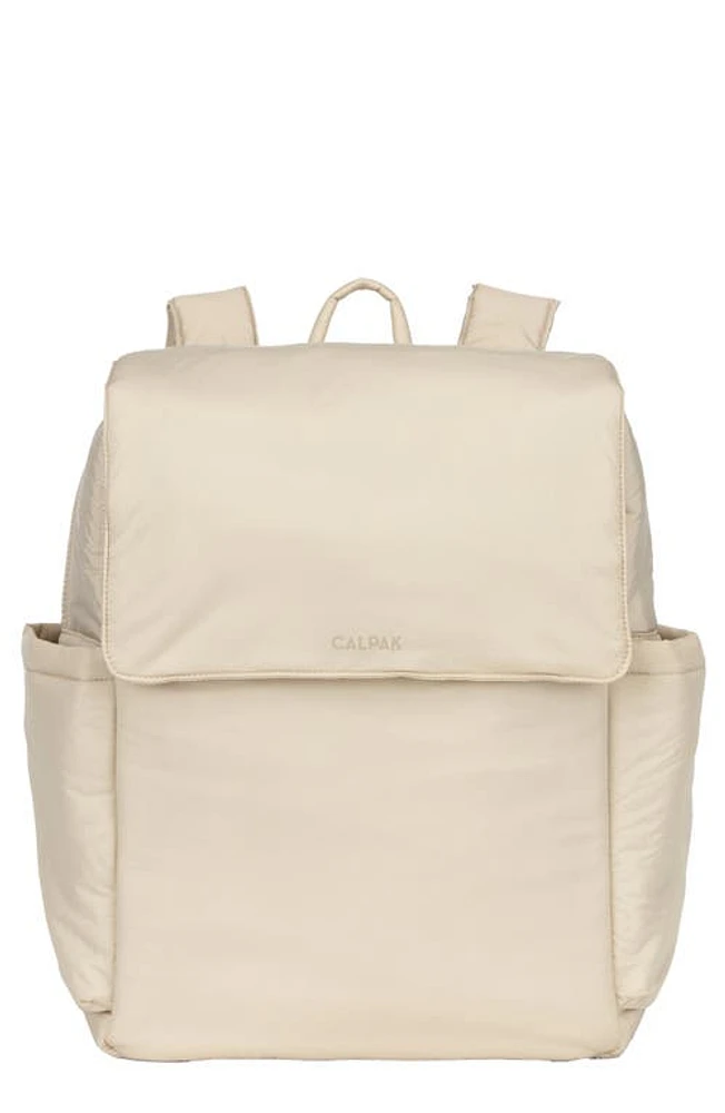 CALPAK Diaper Backpack with Laptop Sleeve in Oatmeal at Nordstrom