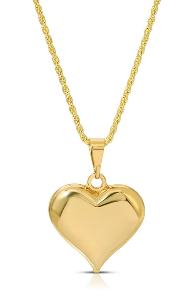 Joy Dravecky Puffy Heart Pendant Necklace in Gold at Nordstrom