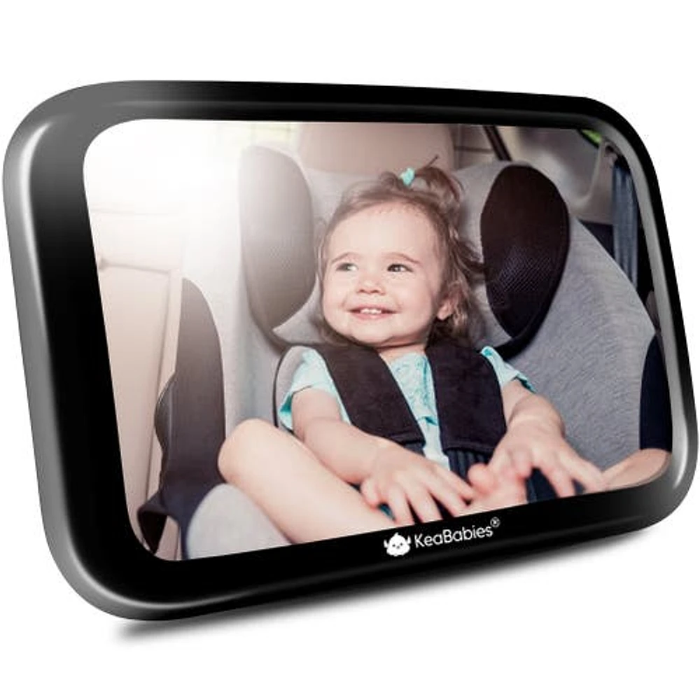 KeaBabies Baby Car Seat Mirror in Sleek Black at Nordstrom, Size Large