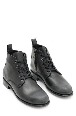 John Varvatos Moto Lace-Up Boot Licorice at Nordstrom,