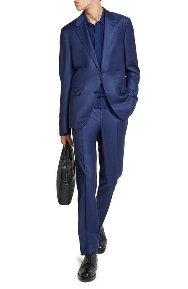 ZEGNA Centoventimila Couture Wool Suit Powder Blue at Nordstrom, Us