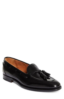 Ralph Lauren Purple Label Luther Tassel Moc Toe Loafer in Black at Nordstrom, Size 10