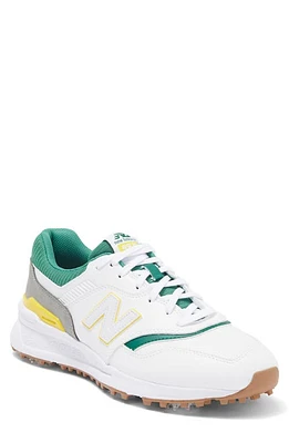 NEW BALANCE GOLF 997 Waterproof Golf Shoe in White /Multi at Nordstrom, Size 12