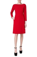 Akris Wool Stretch Double Face Dress in 066 Ruby Red at Nordstrom, Size 14