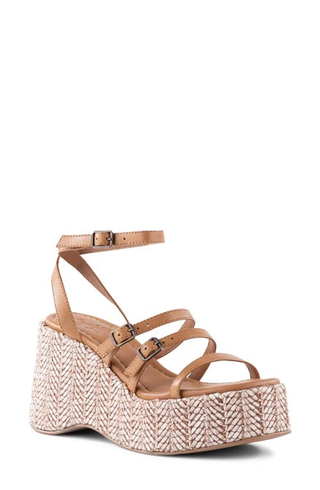 Seychelles Grapefruit Platform Wedge Sandal Tan at Nordstrom,