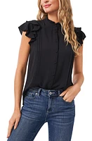 CeCe Pintuck Ruffle Short Sleeve Blouse at Nordstrom,