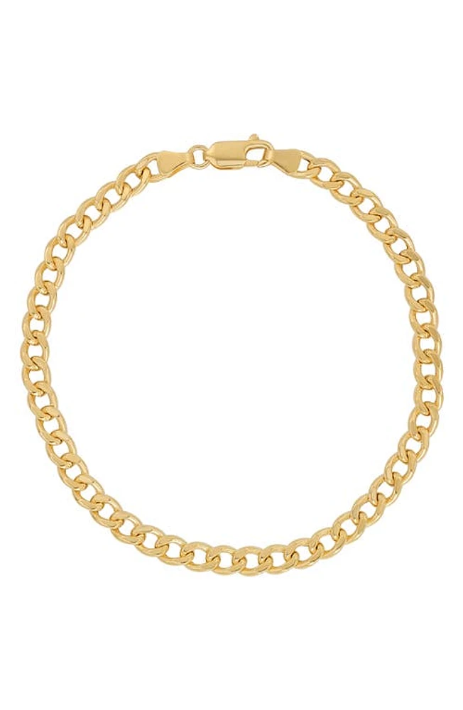 Bony Levy Men's 14K Gold Curb Chain Bracelet in 14K Yellow Gold at Nordstrom, Size 8