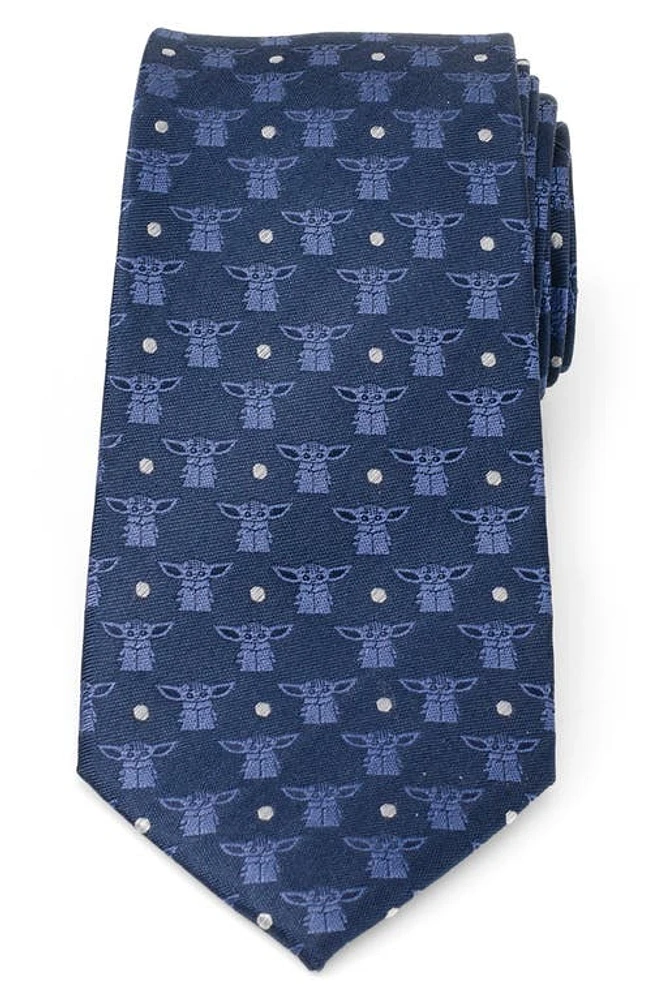 Cufflinks, Inc. Grogu Silk Blend Tie in Navy at Nordstrom