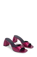 By Far Romy Metallic Patent Slide Sandal in Fuchsia at Nordstrom, Size 6Us