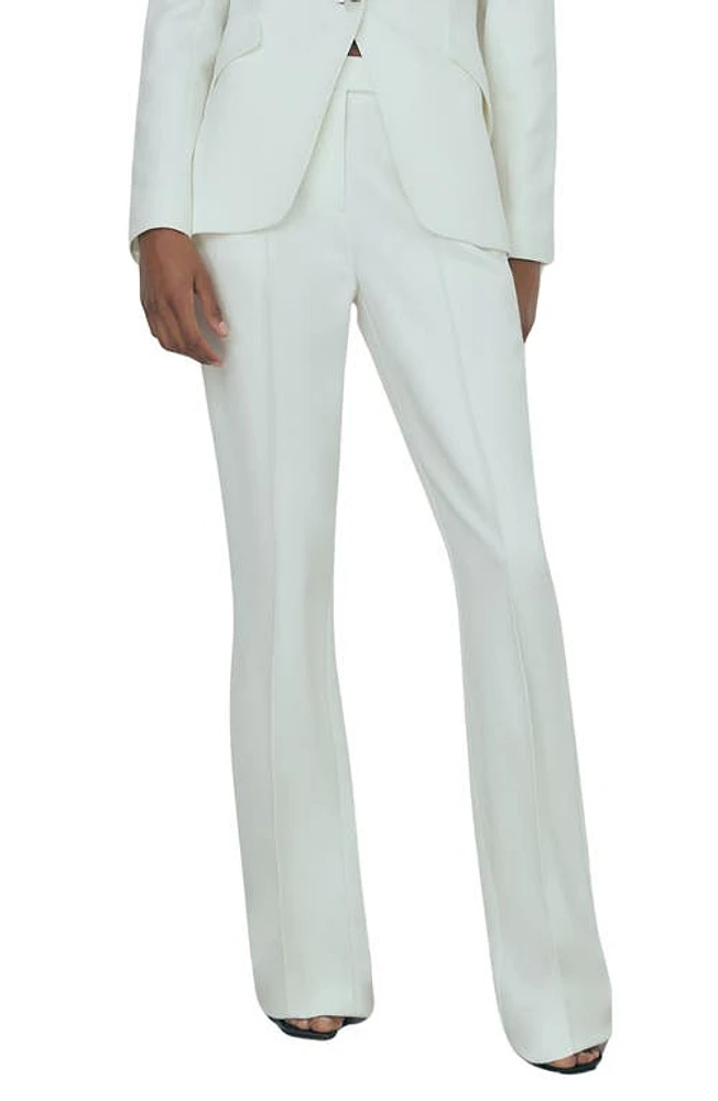 Reiss Atelier Camille Flare Pants Ivory at Nordstrom,